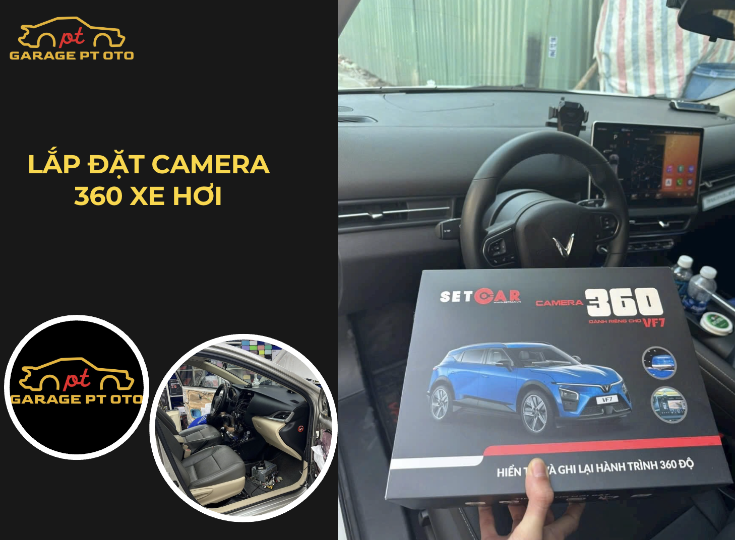 lắp camera 360 xe hơi Tân Phú tại PT OTO